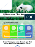 Uji Keamanan Obat Bahan Alam