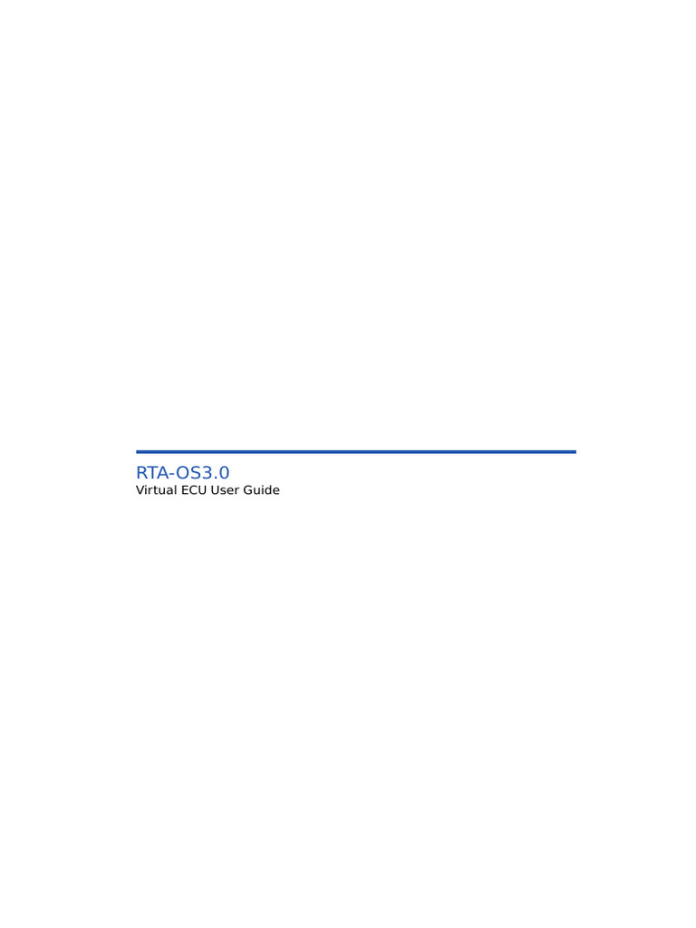 Rta-Os3.0 Vrta Virtual Ecu User Guide | PDF | Component Object Model ...