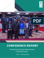 South Sudan Transitional Justice Mechanisms Conference Report 15 - 17 May 2023 0