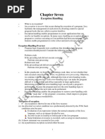 Chapter 7 ExceptionHandling