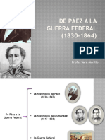 De Páez A La Guerra Federal