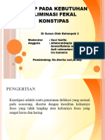 ASKEP PADA KEBUTUHAN ELIMINASI FEKAL (KONSTIPASI) 