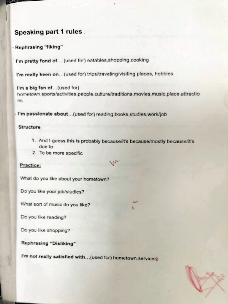 Speaking Format | PDF