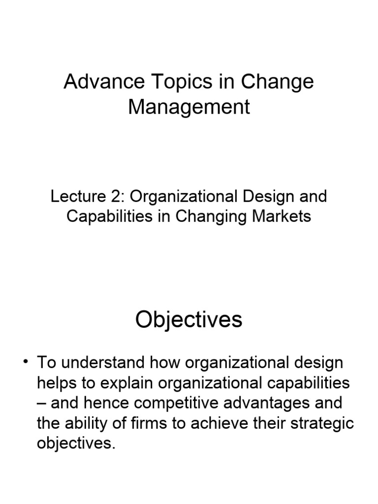 Lecture - Models of Competition & Change | PDF | Innovation | Employment