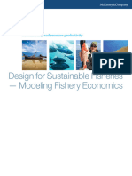 Design For Sustainable Fisheries Modeling Fishery Economics