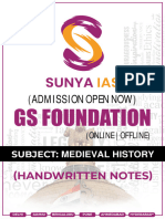 Medieval History - GS Foundation - Class Notes - Sunya IAS