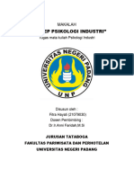 Makalah Psikologi Industri (Fitra)