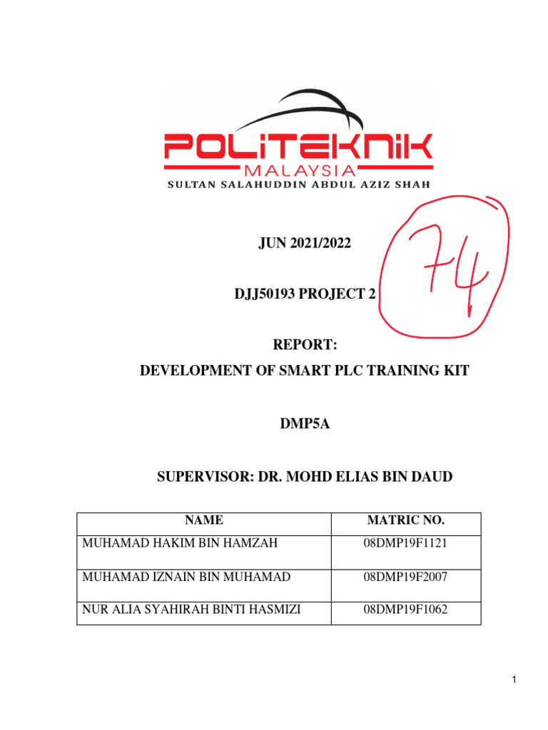 LAPORAN - Development of Smart PLC Training Kit | PDF | Programmable ...