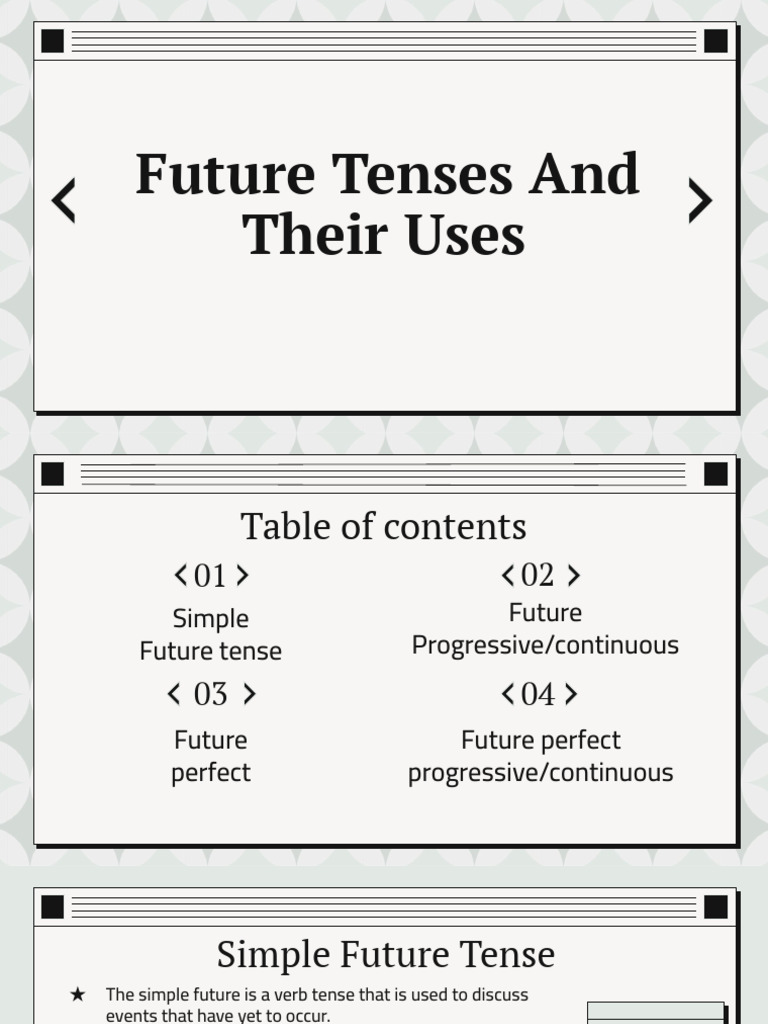 Future Tenses: Forms and Examples | PDF | Verb | Grammatical Tense