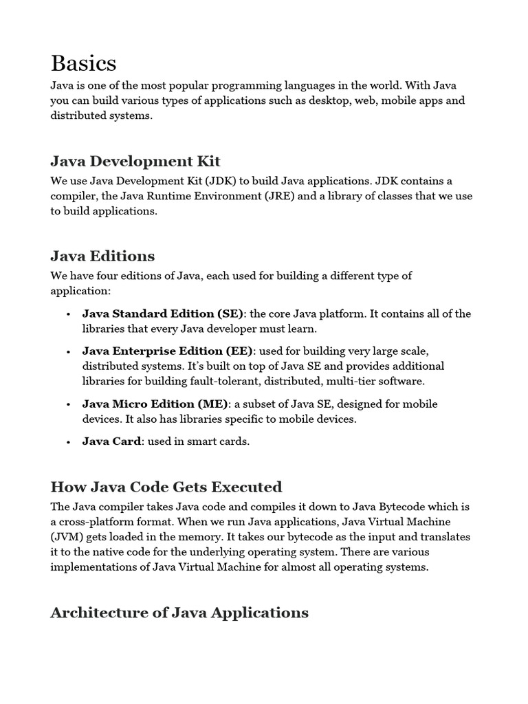 Java Cheat Sheet | PDF | Java (Programming Language) | Java (Software ...