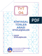 Tyt 04 Ki̇myasal Türler Arasi Etki̇leşi̇mler (Zayif Etki̇leşi̇mler)