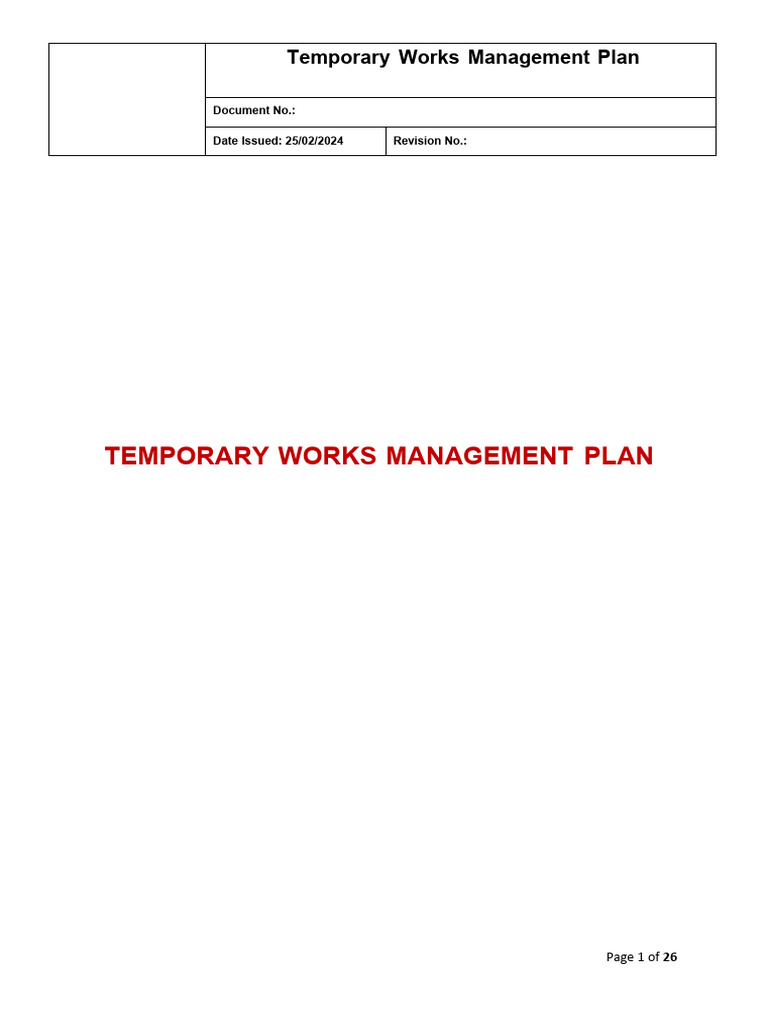 What Is Temporary Works Design