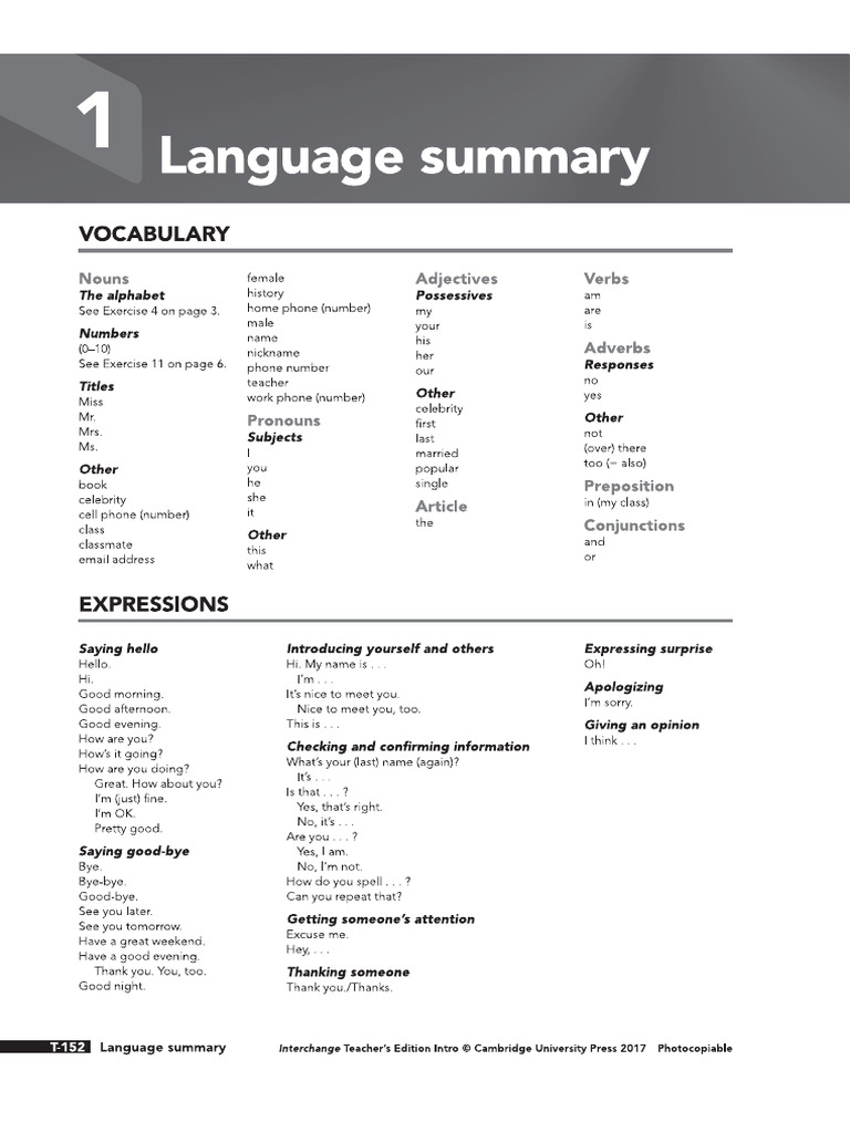 Workbook - Answer Key | PDF