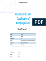 1.5 Characteristics and Classification of Living Organisms IGCSE CIE Biology Ext Theory MS L