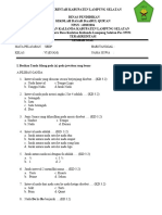 SOAL PTS SBDP Kls 6