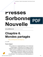 Les Prédiscours - Chapitre 6. Mondes Partagés - Presses Sorbonne Nouvelle