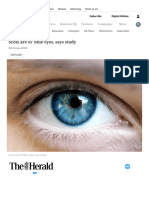 Scots Are Ol' Blue Eyes, Says Study - The Herald