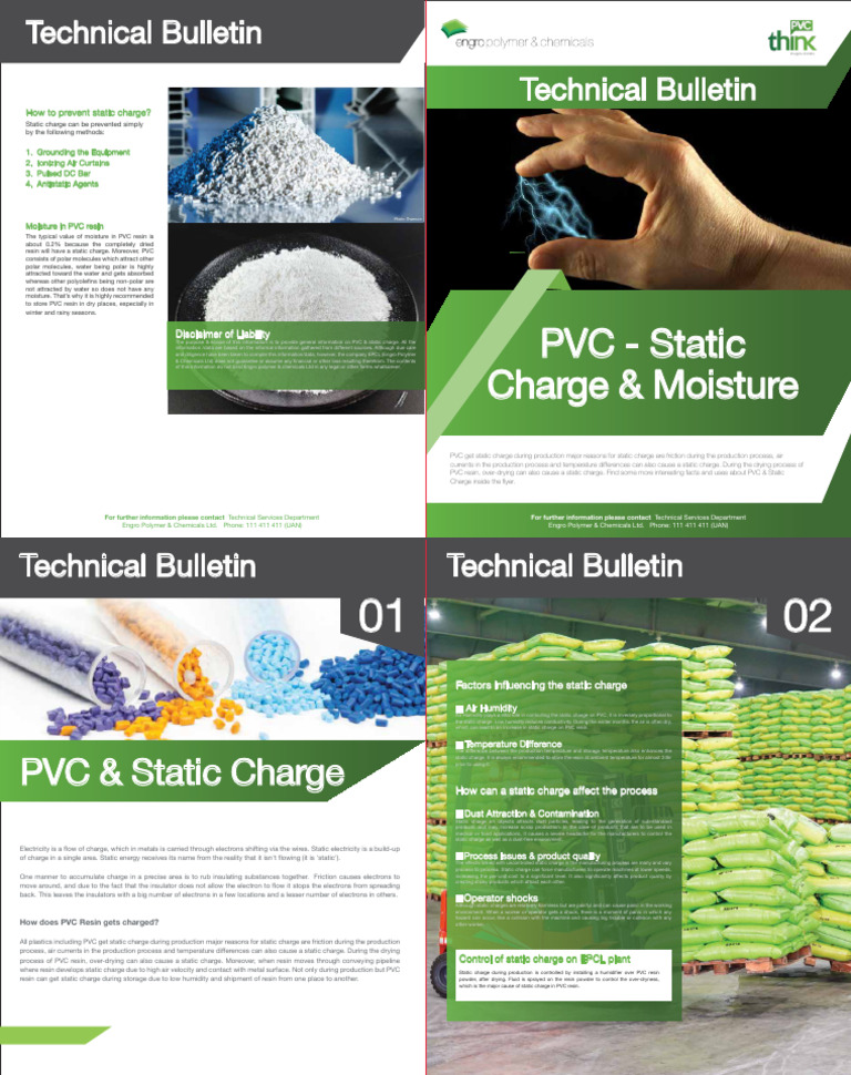 PVC Static Charge & Moisture PDF Electric Charge Electron