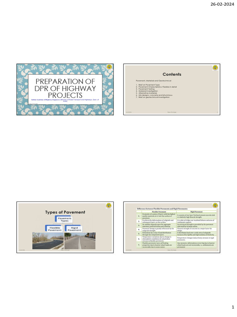 Pavement Preparation and Testing Guide | PDF