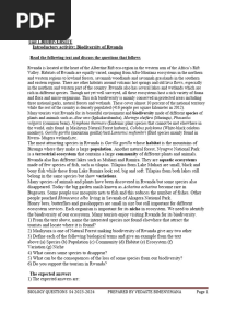 s4 Biology End of Units Questions and Answers