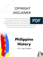 Philippine History-The Saga Begins