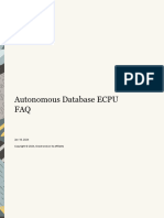 Autonomous Database Ecpu Faq