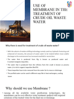 Use of Membrane in The Treatment of Crude