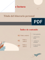 Itinerario de Lectura - Posible Esquema para La Prueba Final OFICIAL