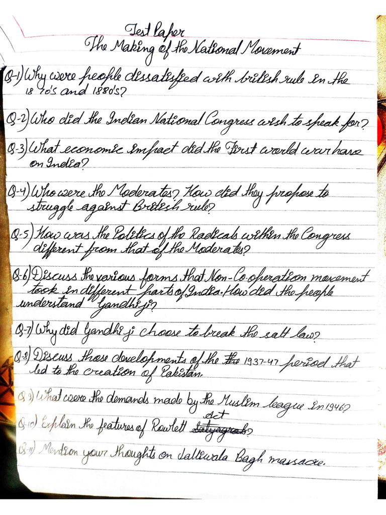 History The Making of National Movement PDF