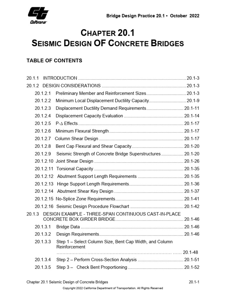 BDPChapter 201 Sesimic Designof Concrete Bridges A11 y | PDF | Bridge ...