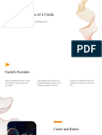 Euclid's Postulate of A Circle