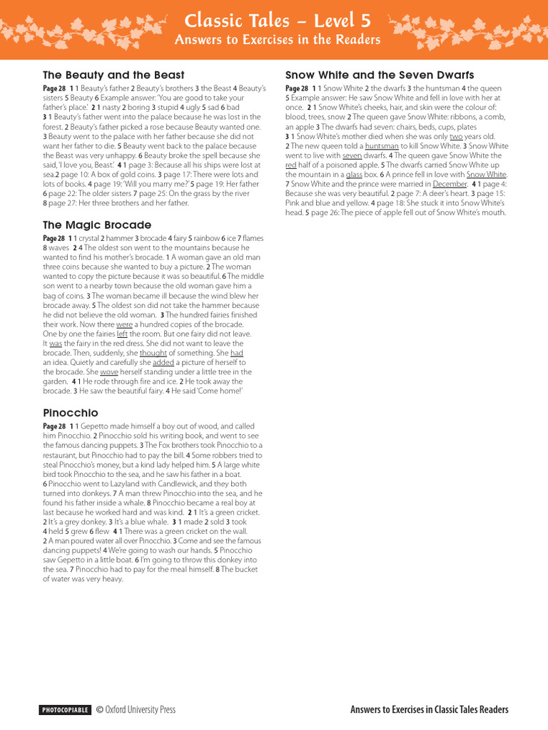 Oxford Classic Tales Keys Level5 | PDF