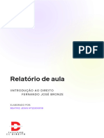 Relatório de Outubro de Introdução Ao Direito