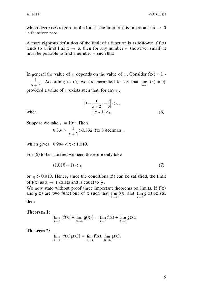 Understanding Limits and Continuity in Calculus | PDF