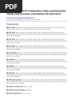 BIG-IP Configuration Utility Unauthenticated Remote Code Execution Vulnerability CVE-2023-46747