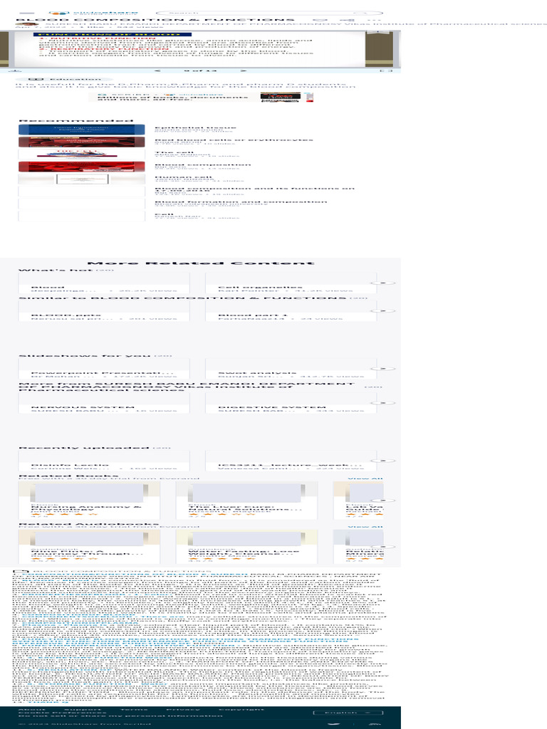BLOOD COMPOSITION COMPONENTS AND FUNCTION visual data 5