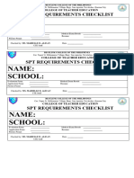 SPT Checklist 2024