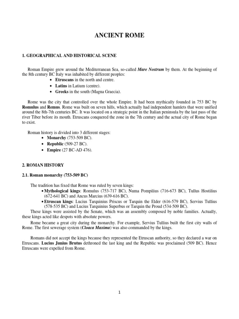 Roman Civilization 230922 122035 | PDF