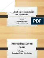 Chapter 1 Introduction To Marketing