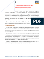 Bulletin Climatologique de Mai 2023