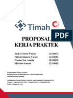 Proposal Kerja Praktik Di PT Timah TBK