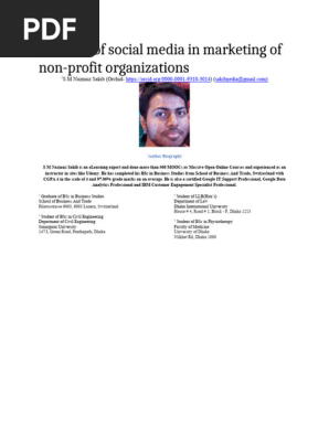 The role of social media in marketing of non-profit organizations (2)