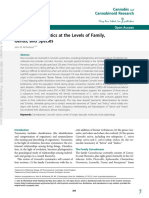 Cannabis Systematics at The Levels of Family