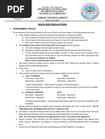 CHESS GROUND RULES 2 2023 2024 For Provincial Meet Final