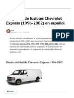 Diagrama de Fusibles Chevrolet Express (1996-2002) en Español