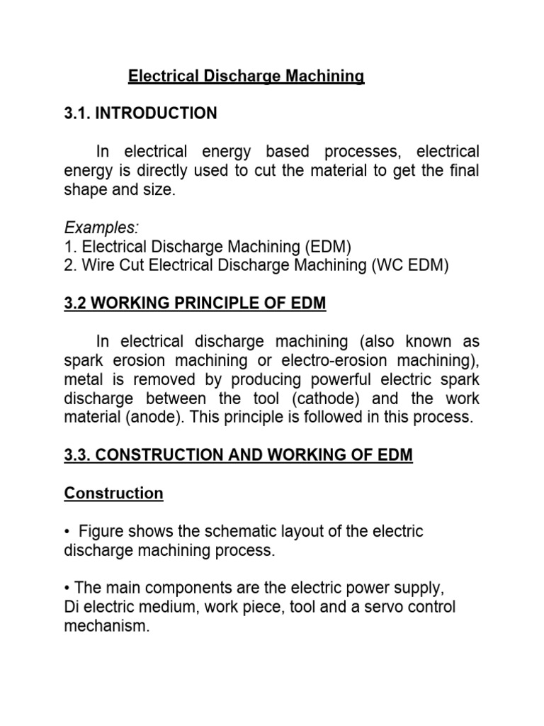 Understanding Electrical Discharge Machining | PDF | Capacitor ...