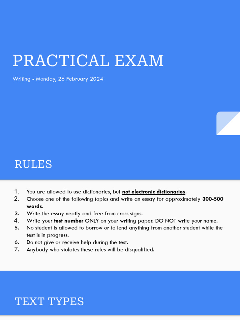 Practical Exam Essay Guidelines 2024 | PDF | Essays | Linguistics