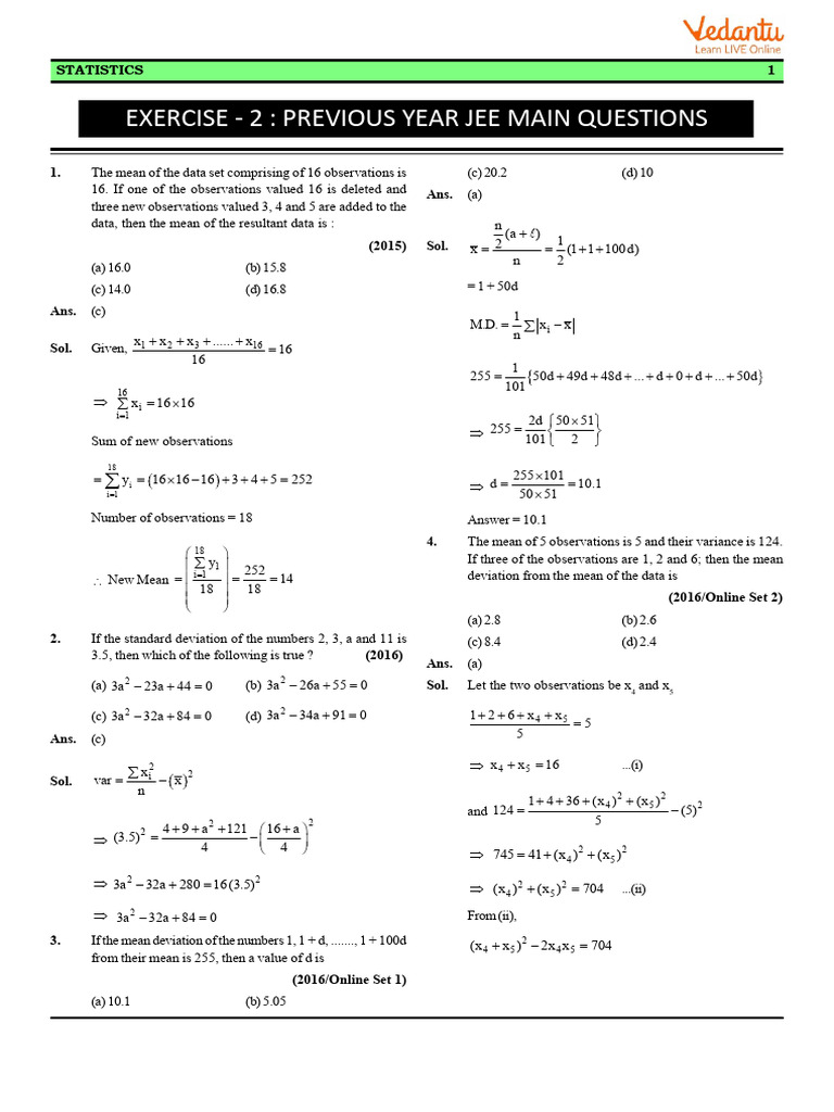 Statistics Nm Ex 2 Pdf Mathematics Analysis