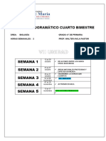 Vii Unidad: Avance Programático Cuarto Bimestre