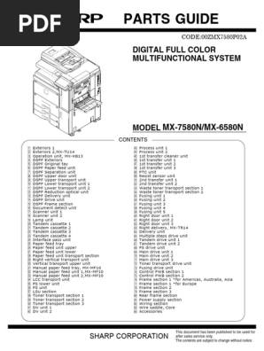 Sharp MX 6580N-7580N PL | PDF | Image Scanner | Manufactured Goods